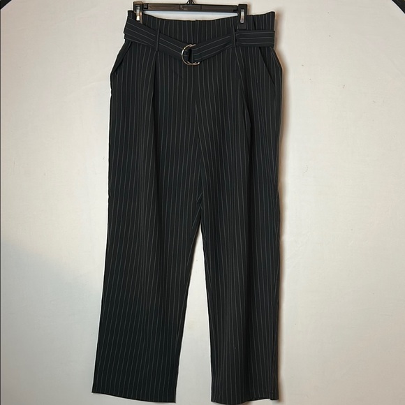 Solitaire Women’s Dress Pant  Striped High Rise Straight Leg Size XL - Picture 1 of 9